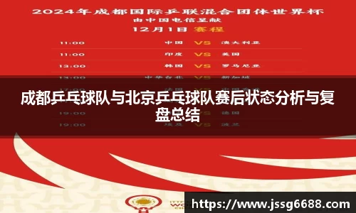 成都乒乓球队与北京乒乓球队赛后状态分析与复盘总结